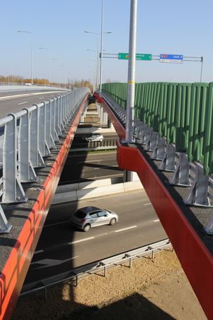 Gliwice - Wiadukt DTŚ nad Autostrada A1 (fot. M. Staszyk)