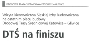 DTŚ na finiszu (źródło: Forum Budownictwa Śląskiego (48) 2015)